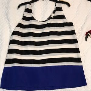 Black and white stripe tank top